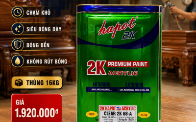 Bóng 2K 68-A Giải pháp tạo độ bóng cao cấp cho đồ gỗ nội thất